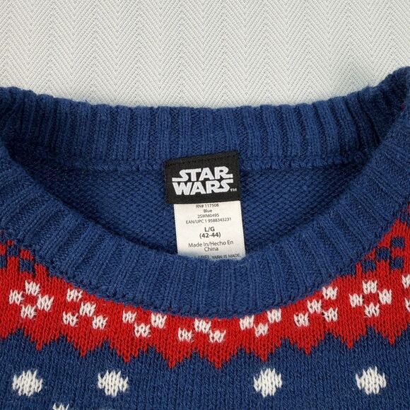 Star Wars Ugly Christmas Sweater Large Yoda “Merry Force Be With You” - Picture 4 of 10